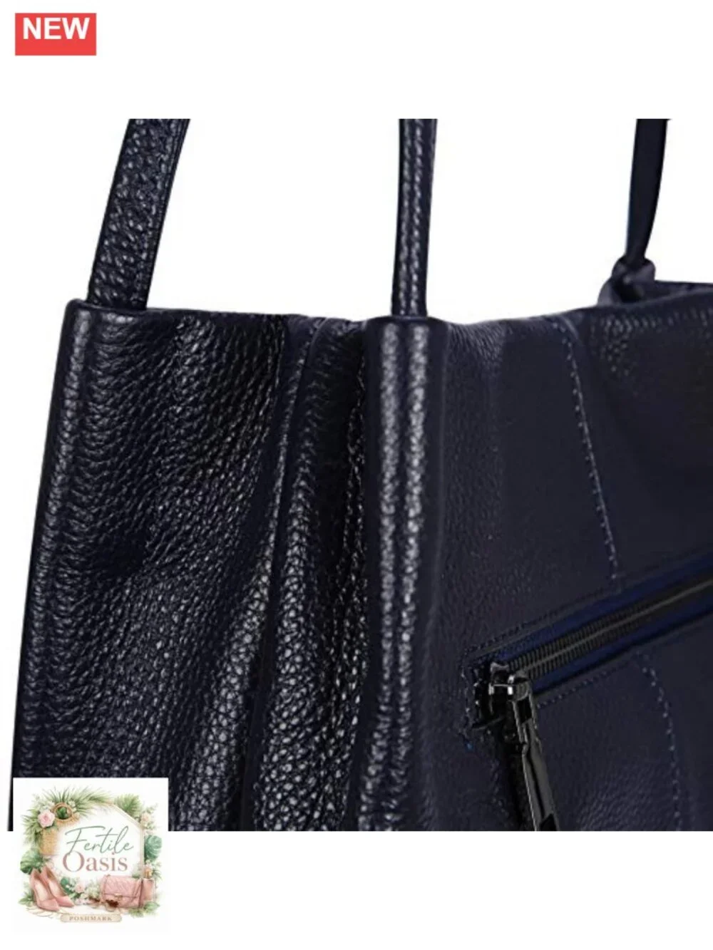 Genuine Leather Bucket Tote Hobo Shoulder Purse Large Capacity Work Bag